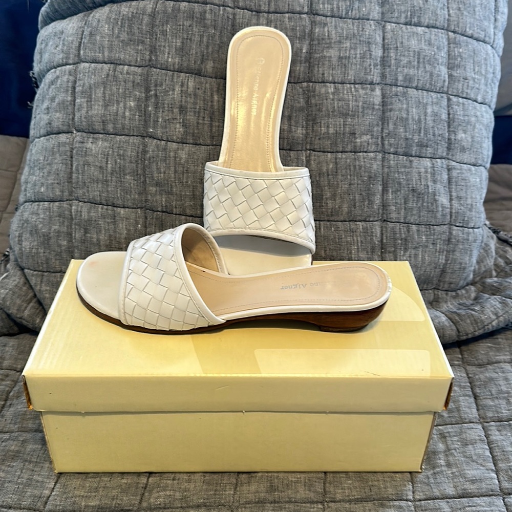 Etienne Aigner sandals with mini heel, size 8
